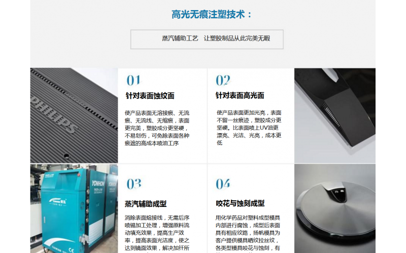 塑膠模具注塑新技術(shù)，高光無(wú)痕注塑技術(shù)